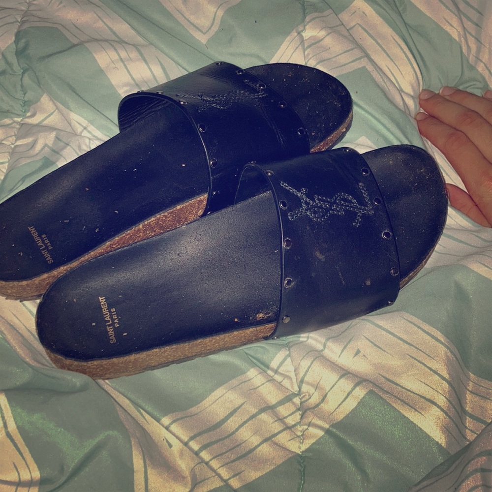 YSL Saint Laurent Men’s Slides Size 13